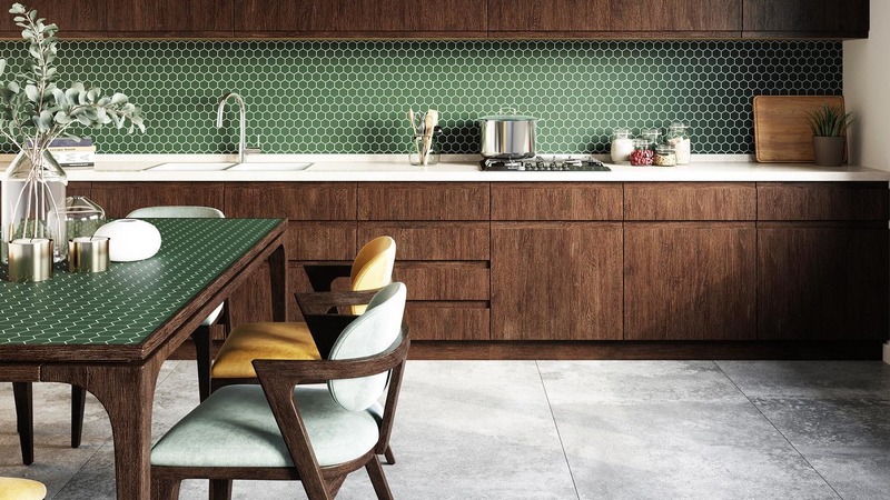 Керамічна мозаїка на кухні