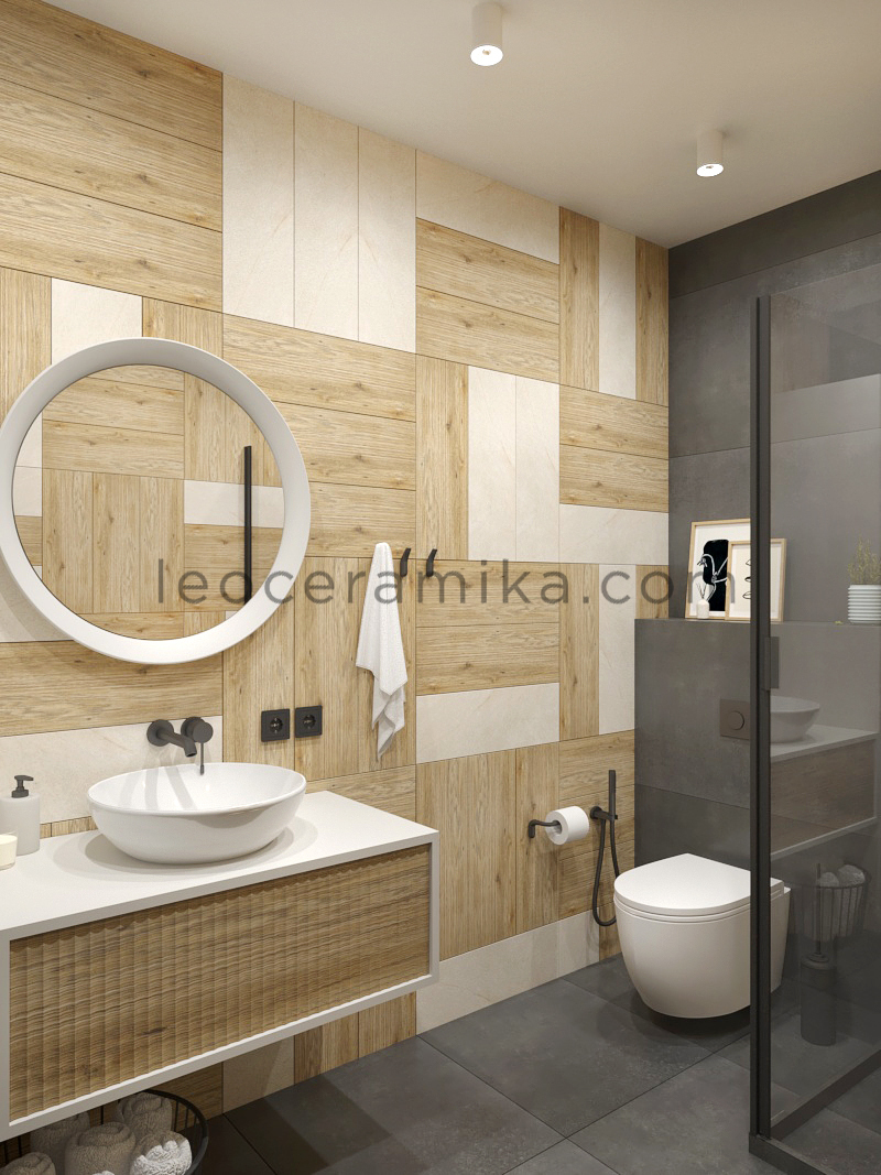 Ванная комната Anthracite&Wood Relief - зображення 11