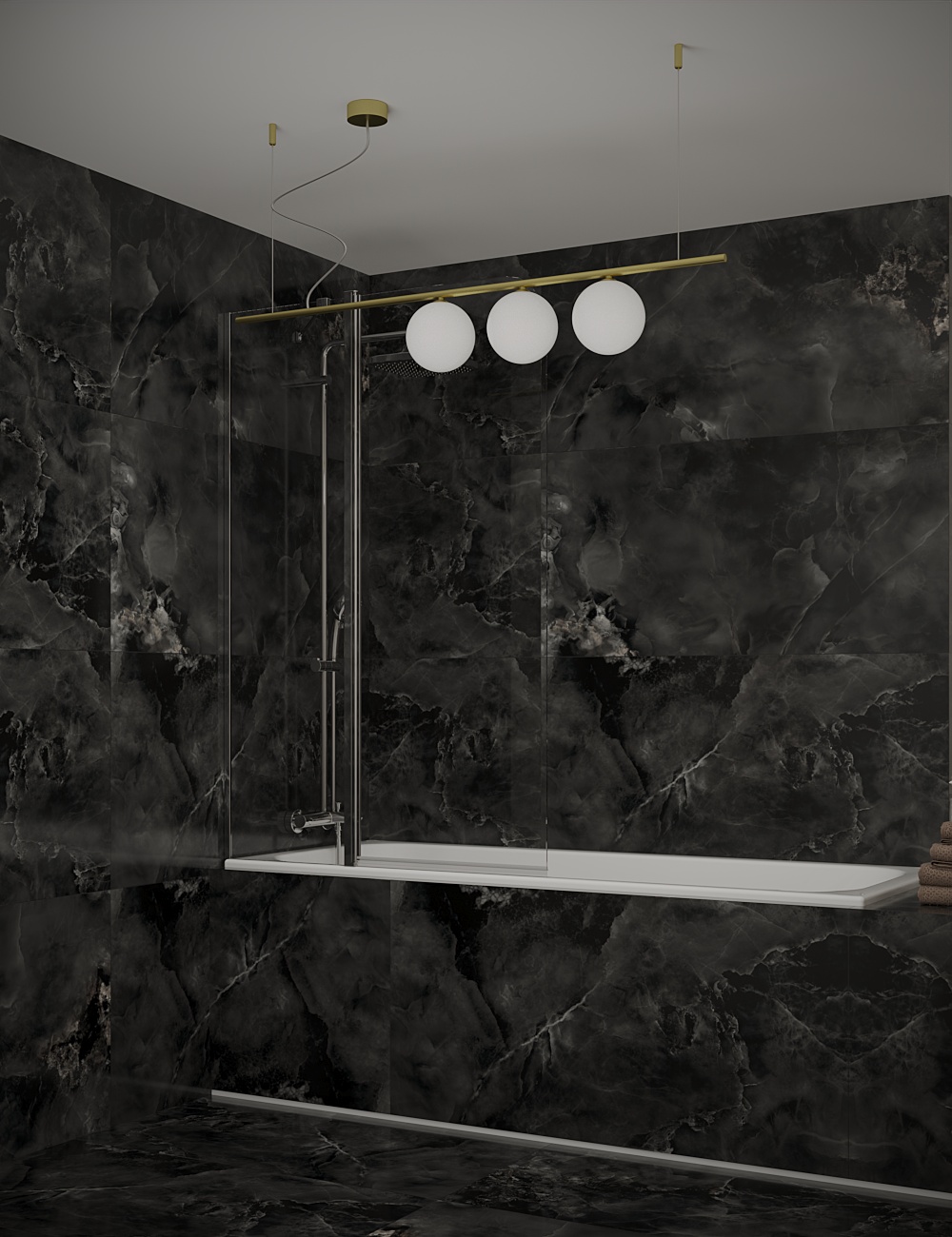 Ванная комната Aquamarine Black&Grey II