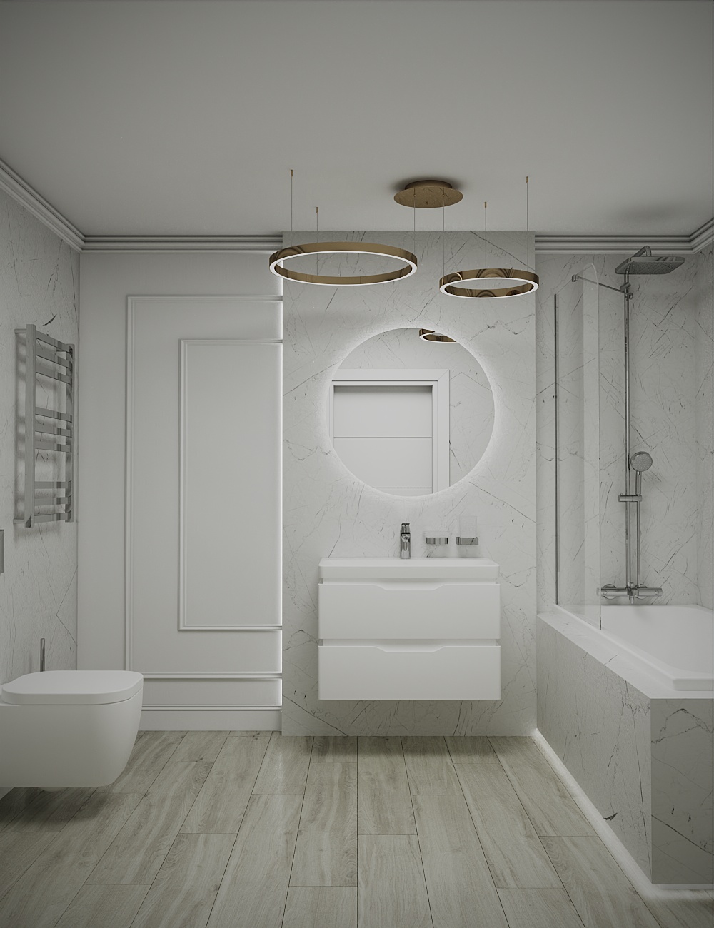 Ванная комната Marmo Thassos&Mekano Bianco - зображення 7
