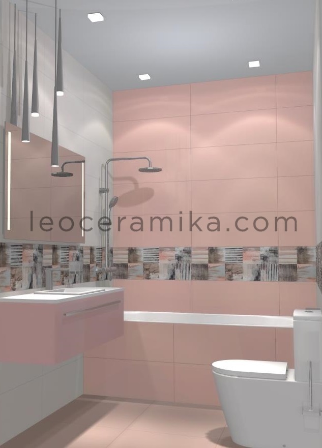 Ванная комната Pink&White