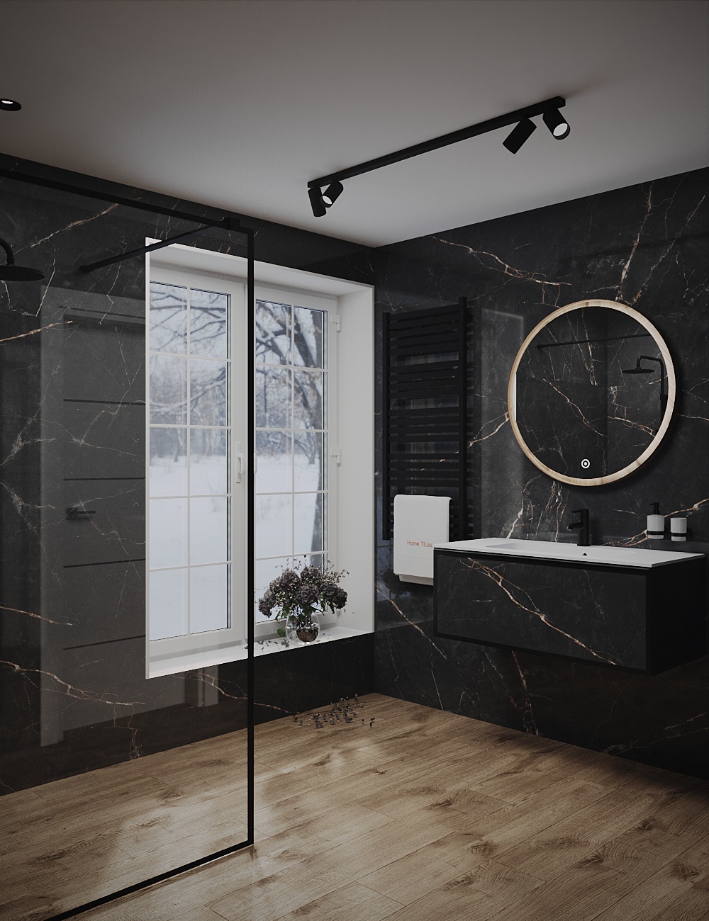 Ванная комната Shinestone Black&Wood Shed II - зображення 3