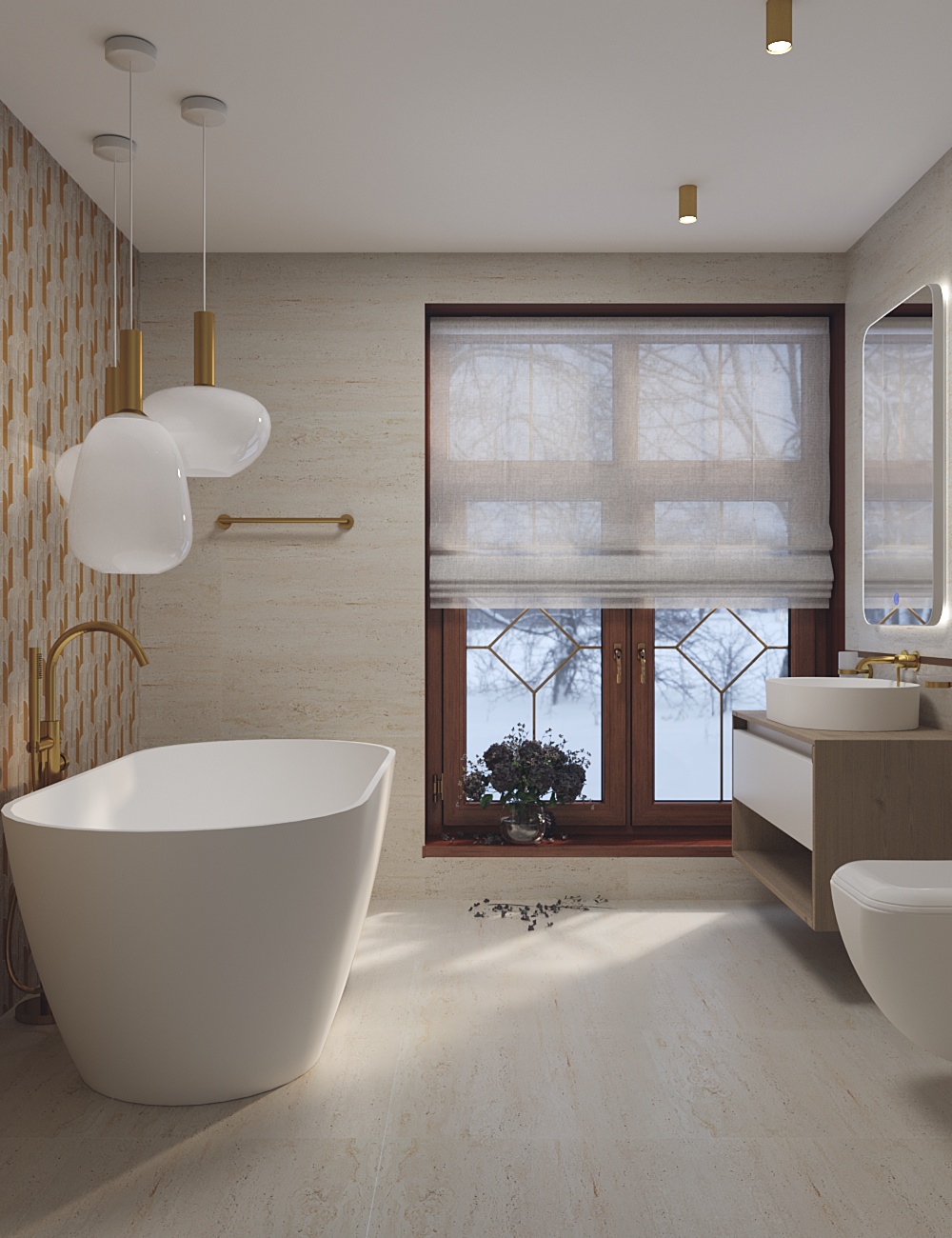 Ванная комната Tissue Ivory&Gold - зображення 11