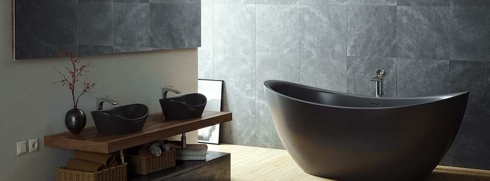 Ванна кімната в сірих тонах: стиль та вишуканість - Зображення