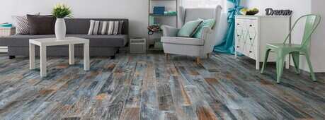 Тренд: пол с эффектом «старения» или потертости -Зображення