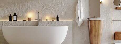 Оформлення стін у ванній кімнаті: ідеї та техніки застосування плитки -Зображення