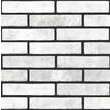 Плитка стінова KB0010 Klinker Brick Білий 60x250x6 Golden Tile - Зображення