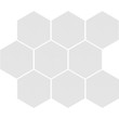 Мозаика Heksagon Cambia White LAP 275x334x8 Cerrad - Зображення