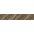 Плитка керамогранитная Wood Chevron Right коричневый 150x900x10 Golden Tile - Зображення