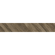 Плитка керамогранитная Wood Chevron Left коричневый 150x900x10 Golden Tile - Зображення
