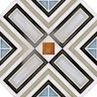 Плитка керамогранітна Octogono Ritter Multicolor 200x200x8 Vives - Зображення