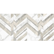 Плитка настенная Marmo Bianco шеврон 300x600x9 Golden Tile - Зображення
