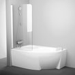 Шторка для ванни одноелементна CVSK1 ROSA 140-150 L Transparent, (7QLM0100Y1) RAVAK - Зображення