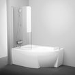 Шторка для ванны одноэлементная CVSK1 ROSA 140-150 L Transparent, (7QLM0U00Y1) RAVAK - Зображення