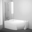 Шторка для ванни одноелементна CVSK1 ROSA 160-170 L Transparent, (7QLS0C00Y1) RAVAK - Зображення