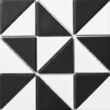 Мозаика RT XX2 69001 Triangle White Black 300x300x9 Котто Керамика - Зображення