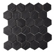 Мозаїка HST 6021 Hexagon Black MATT 295x295x9 Котто Кераміка - Зображення