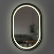 Дзеркало Freedom Slim LED 450x750 Black Luxury Wood - Зображення