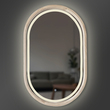 Зеркало Freedom Slim LED 450x750 White Luxury Wood - Зображення