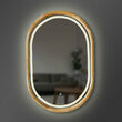 Зеркало Freedom Slim LED 550x850 Natural Dark Luxury Wood - Зображення