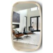 Зеркало New Art Slim 500x800 White Luxury Wood - Зображення