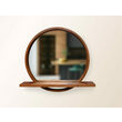 Зеркало Sunrise с полочкой D700 Cognac Luxury Wood - Зображення