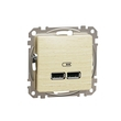 Розетка USB A+A 2,1A Береза ​​Sedna Design & Elements (SDD180401), Schneider Electric - Зображення