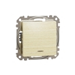 Выключатель 1-клавишный Береза ​​Sedna Design & Elements (SDD180101L), Schneider Electric - Зображення