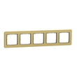 Рамка 5-местная горизонтальная Матовое Золото Sedna Design & Elements (SDD371805), Schneider Electric - Зображення