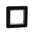 Рамка 1-місна Чорне скло Sedna Design & Elements (SDD361801), Schneider Electric - Зображення