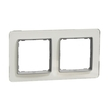 Рамка 2-местная горизонтальная Белое стекло Sedna Design & Elements (SDD360802), Schneider Electric - Зображення