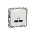 Розетка USB A+A 2,1A Білий Sedna Design & Elements (SDD111401), Schneider Electric - Зображення