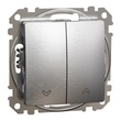 Выключатель для жалюзи Матовый Алюминий Sedna Design & Elements (SDD170104), Schneider Electric - Зображення