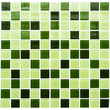 Мозаика GM 4029 C3 Green D-Green M-Green W 300×300x4 Котто Керамика - Зображення