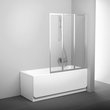 Шторка для ванни трьохелементна VS3 130 Transparent, (795V0U00Z1) RAVAK - Зображення