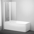 Шторка для ванны двухэлементная 10CVS2-100 L Transparent, (7QLA0103Z1) RAVAK - Зображення