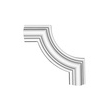 Угловой элемент молдинга полиуретановый Gaudi Decor (CF 613), ELITE DECOR - Зображення