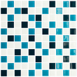 Мозаїка GM 4021 C3 Cerulean D-Cerulean M-White 300x300x4 Котто Кераміка - Зображення