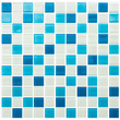 Мозаїка GM 4019 C3 Blue D-Blue M-White 300x300x4 Котто Кераміка - Зображення