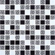 Мозаїка GMP 0825011 С3 Print 10-Black-White 300×300x8 Котто Кераміка - Зображення
