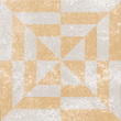 Плитка керамогранітна Ethno №20 мікс 186x186x8 Golden Tile - Зображення