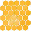 Мозаїка H 6025 Hexagon Dark Yellow 295×295x9 Котто Кераміка - Зображення