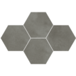 Мозаика Town Grey Mozaika Heksagon 283x408x9,5 Stargres - Зображення