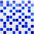 Мозаїка GM 4033 C3 Cobalt D-Cobalt M-White 300x300x8 Котто Кераміка - Зображення