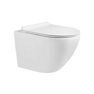 Унітаз підвісний із турбозмивом TEVI з кришкою Slim soft-close 1750148-V EMPORIA - Зображення 2