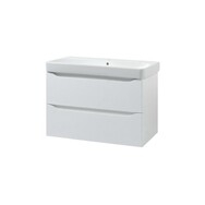 Шафка з умивальником 75 Smile Square White matt SM-75 ПБ+500.249.01.1 Air-Line - Зображення 3