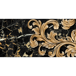 Декор Saint Laurent Decor №1 чёрный 300x600x9 Golden Tile - зображення 1