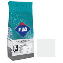 Затирка для швів Atlas керамічна холодний білий №200 (2 кг) - зображення 1