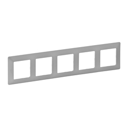 Рамка 5-місна Valena Life Алюміній 754135 Legrand - зображення 1