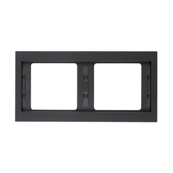 Рамка 2-місна Berker K1 Антрацит горизонтальна 13637006 Hager - зображення 1